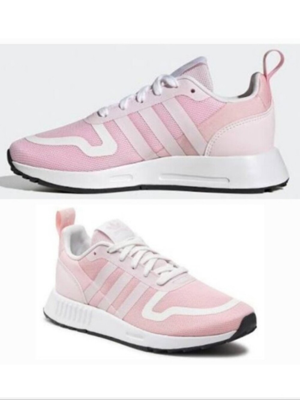 Women's Adidas Original Pink And White Running Shoes Sneakers Size 7